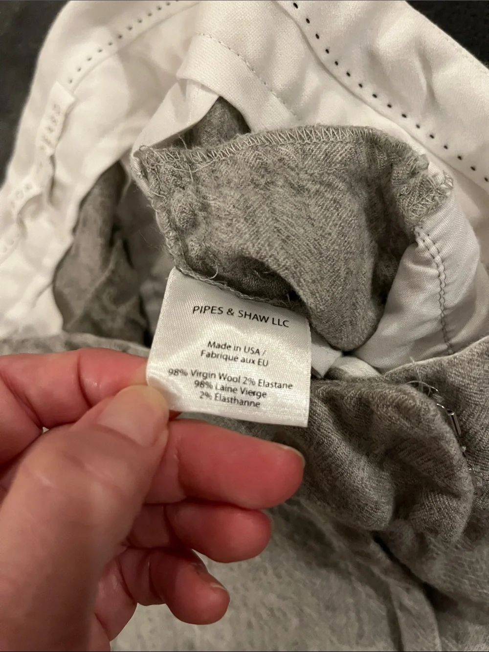 Veronica Beard Light Gray wool Cropped Pants